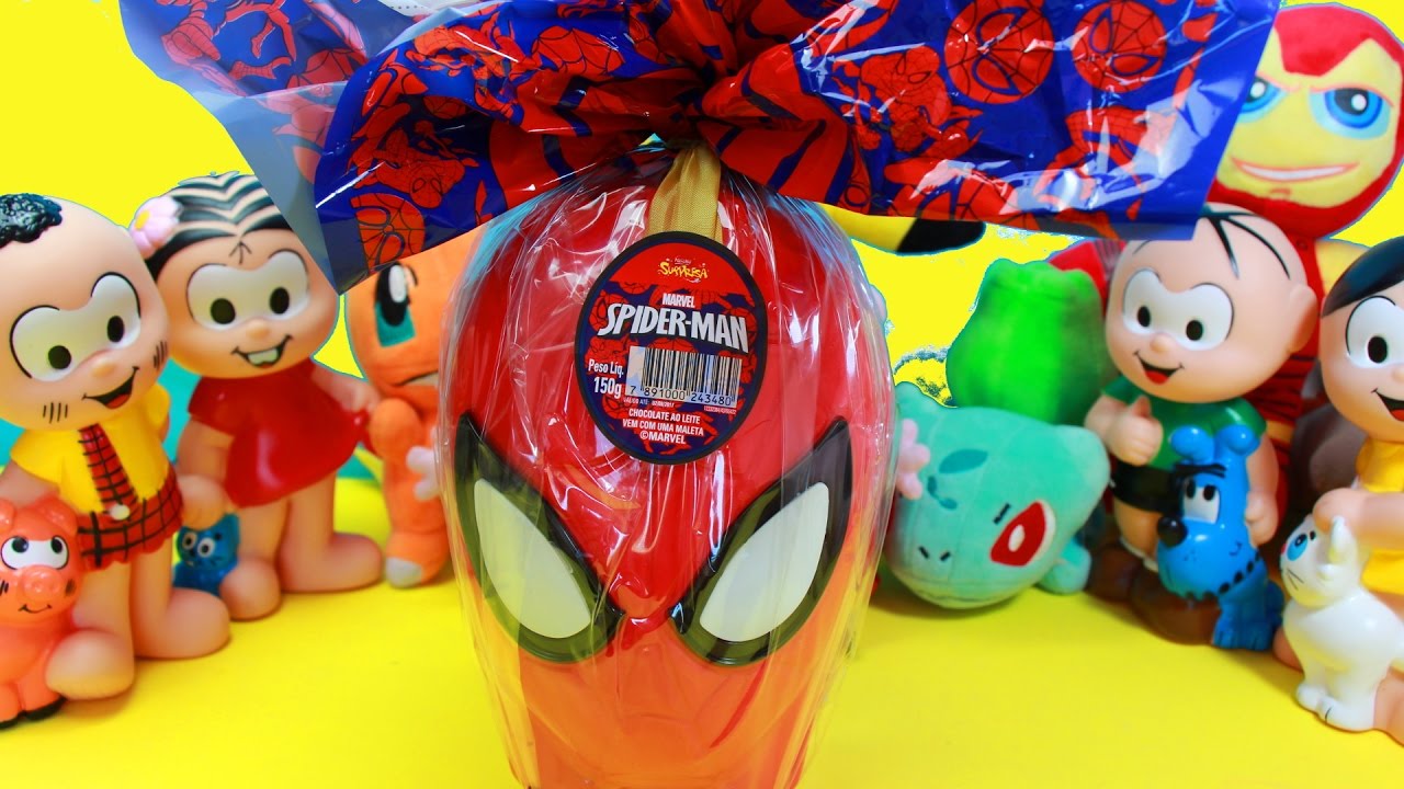 Huevo de Pascua Hombre Araña Spiderman en español Pokemon juguetes  sorpresas - YouTube