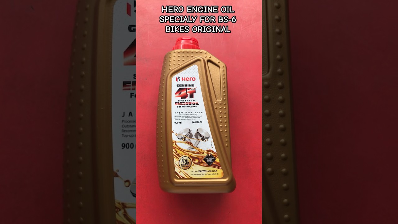 HERO BS-6 ENGINE OIL ORIGINAL AVAILABLE AT DELUX AUTO SPARES VADODARA 
