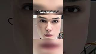 Full facial expression control powered by 25 precision micro-motors
