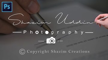 How to Make a Digital Signature in Photoshop  || Create Own Signature Logo For Photography