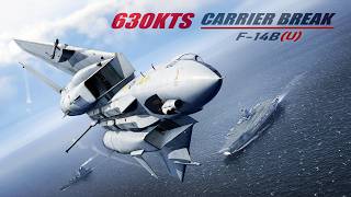 630KTS Carrier Break with Amazing New Weather & Sea Effects | F-14B/U / ATMOS-X V1.2