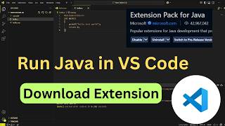 Run Java Program in a Single click | Run Java Program in VS Code | VS Code | Java Program