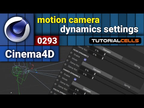 0293. motion camera ( dynamics settings ) in cinema 4d
