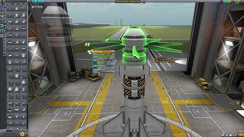 Kerbal Space Program: Inline Dual Rotor Build + Reactor Core (Vanilla no Mods)