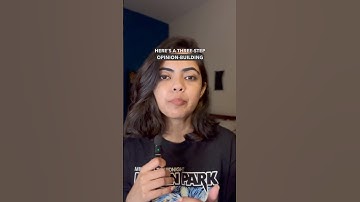 How to build opinions - a very crucial skill! #skilldevelopment #skills #millenials