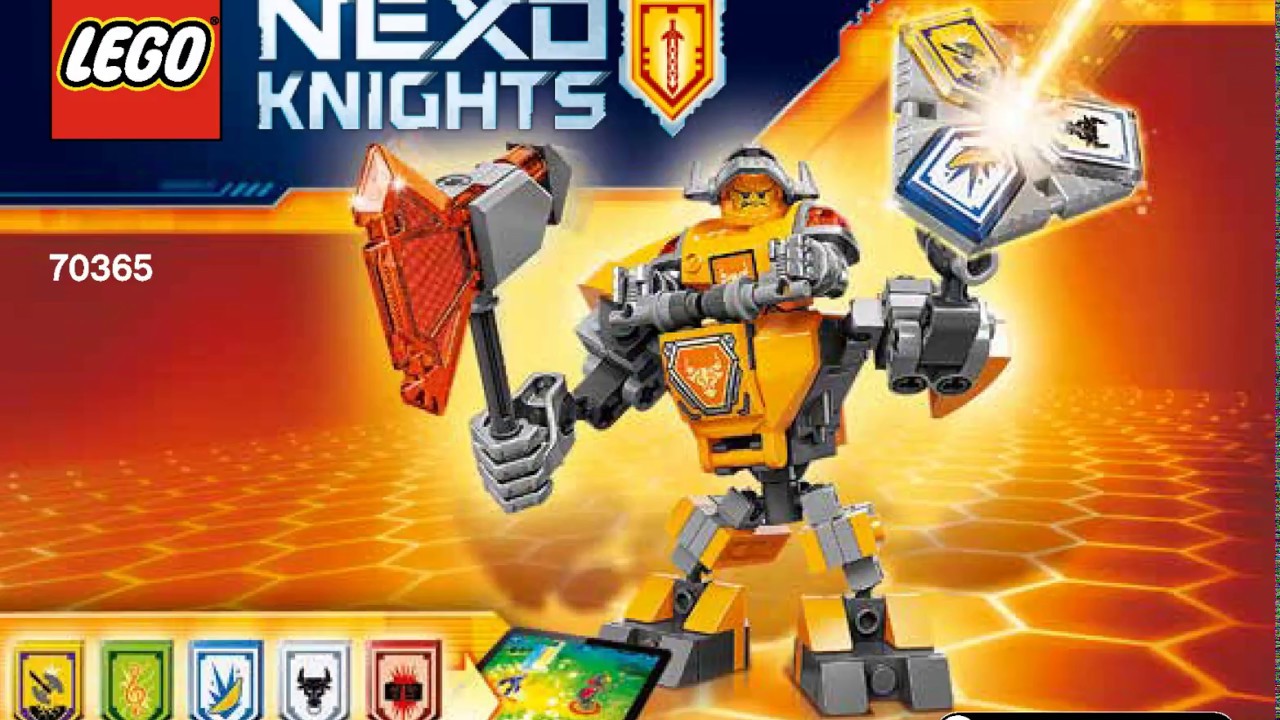 Lego Instructions 70365   Nexo Knights    Battle Suit Axl    2017