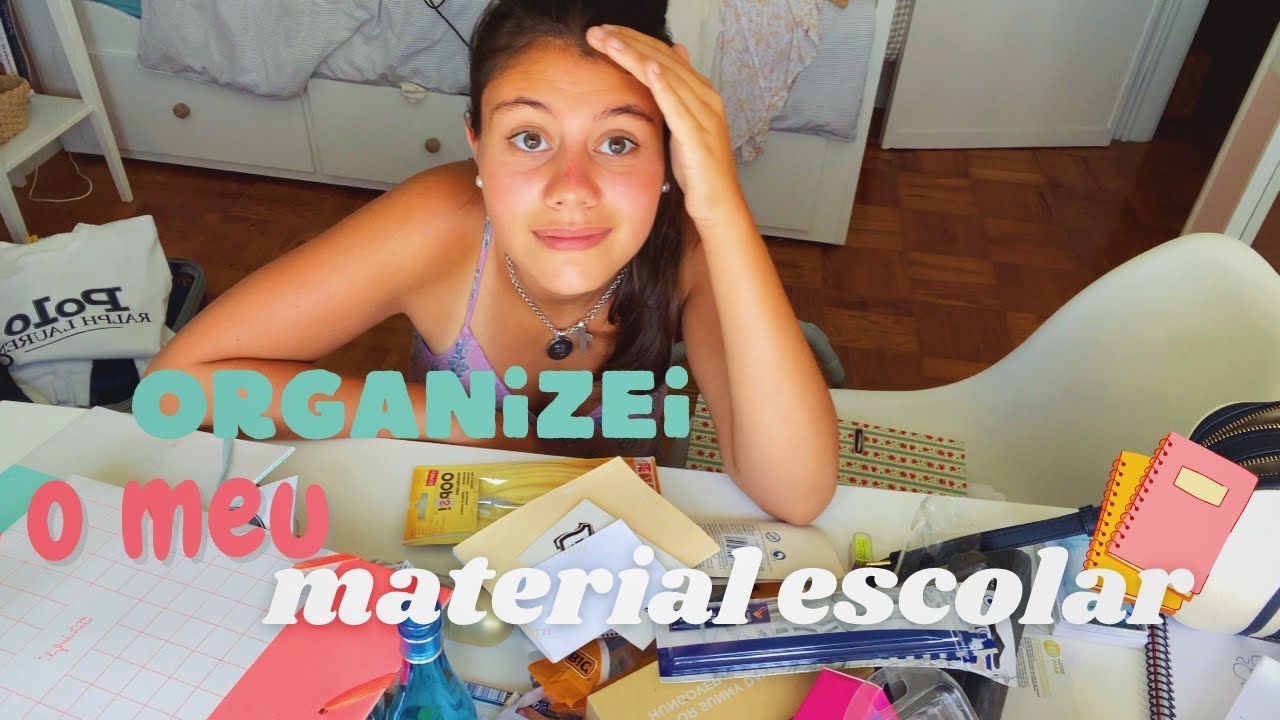organizei o meu material escolar! || maria flor