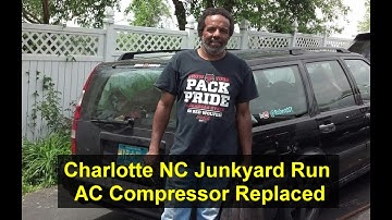 Junkyard in Charlotte NC, Swedish Connection, AC compressor replacement on Panther - HOWR