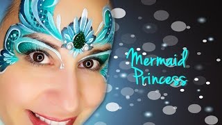 Mermaid Princess Face Painting Tutorial