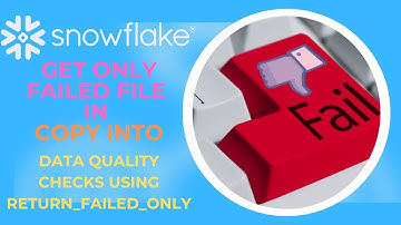 Data Engineering | Snowflake COPY INTO: Using RETURN_FAILED_ONLY to Catch Load Failures