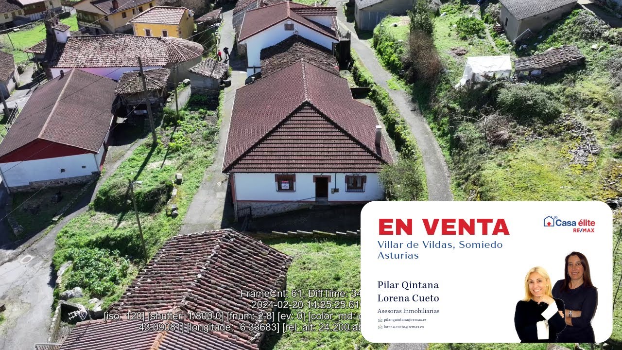PILAR QUINTANA & LORENA || DRON CASA RURAL: VILLAR DE VILDAS, SOMIEDO ASTURIAS || PRECIO: 109.000€