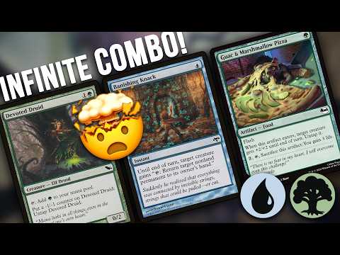 ANOTHER INFINITE COMBO! Devoted Druid ➡️ Banishing Knack ➡️ Guac & Marshmallow Pizza | MTG Pauper