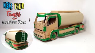 Cara membuat truk tangki mantan bos_dari kardus bekas_truk handmade