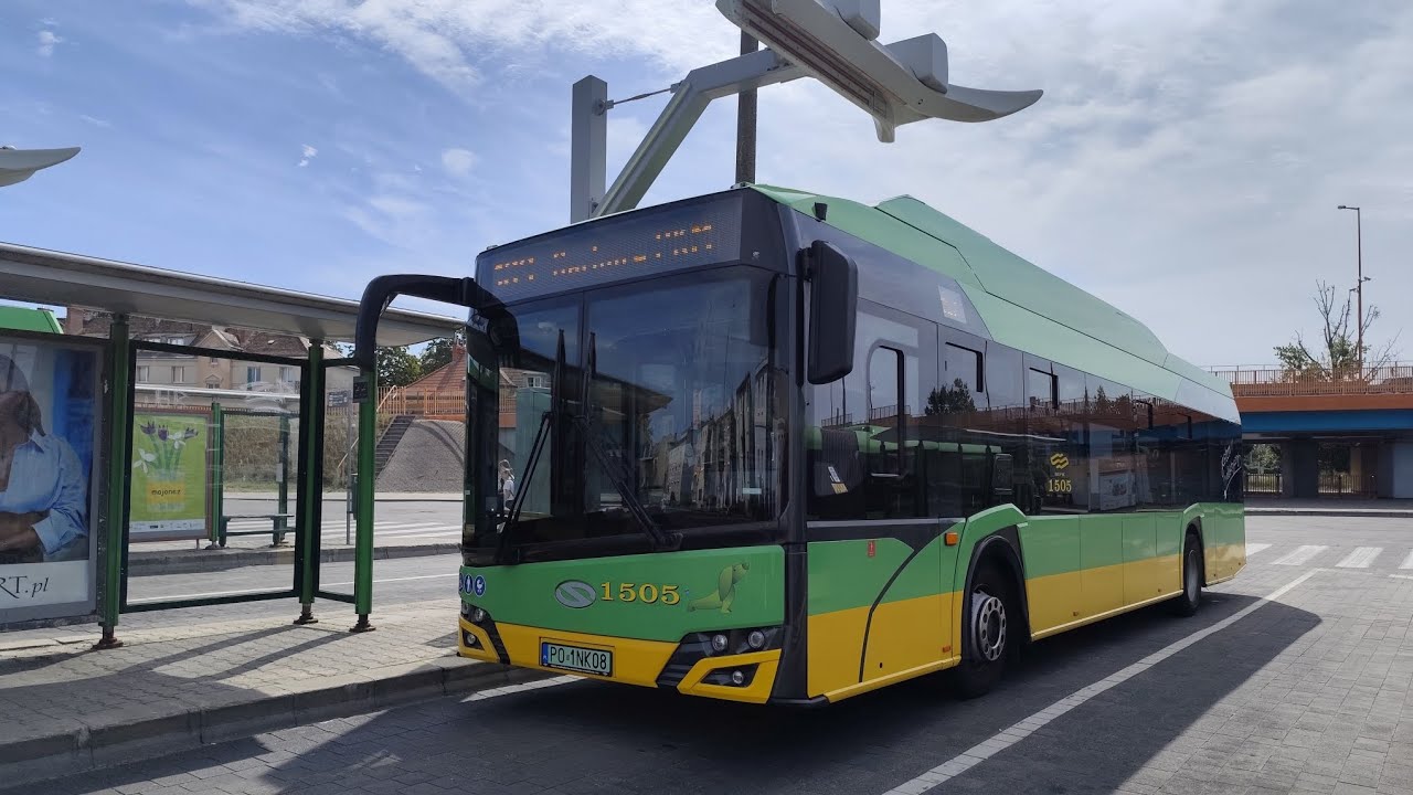 MPK Poznań | Linia 163 | Solaris Urbino 12 IV Electric #1505 | Kierunek Górczyn PKM