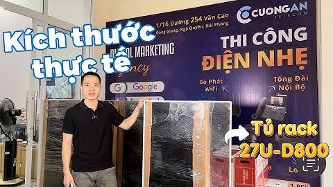 Kích thước thực tế tủ Rack 27U-D800, Dùng tủ server gắn thiết bị mạng viễn thông