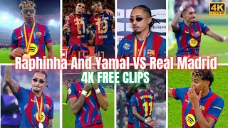 Lamine Yamalraphinha Vs Real Madrid Final 2026 Rare Clips Scenepack 4K