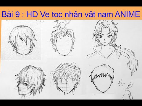 Vẽ tóc Anime Manga cho nam và nữ  Vẽ Hoạt Hình