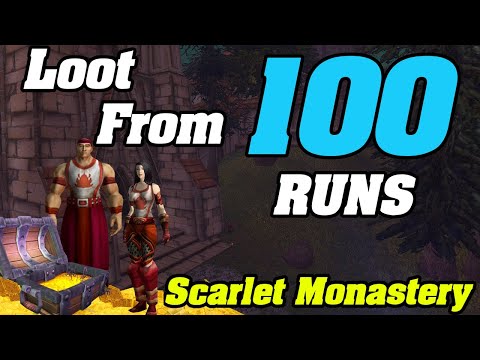 Loot From 100 Runs Of Scarlet Monastery | WoW 9.2