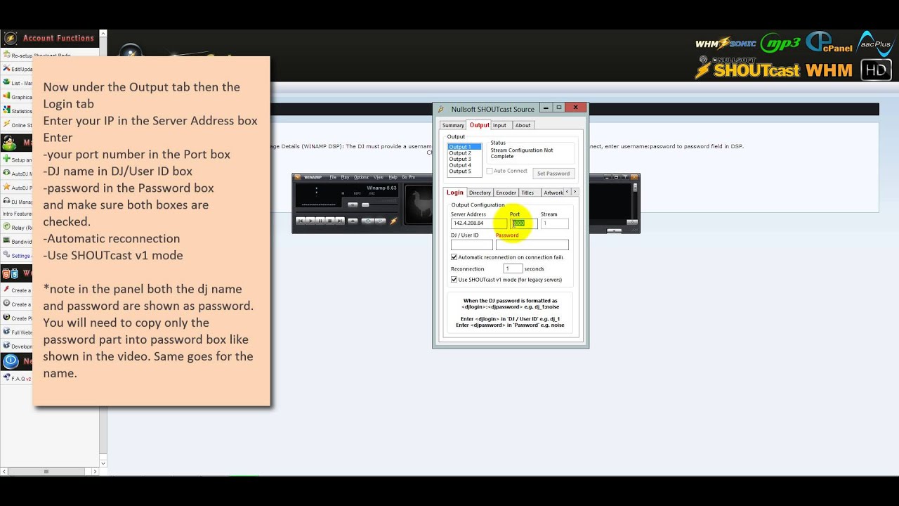 How To SHOUTcast Stream Live With Winamp DSP PlugIn for Second Life