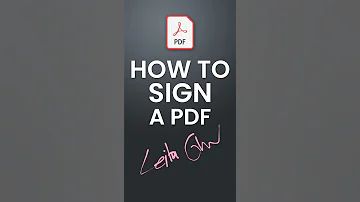 How To Insert A Signature On A PDF File Shorts 