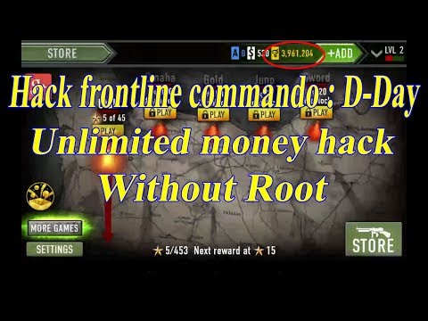 How to hack Frontline Commando : D-Day game unlimited money