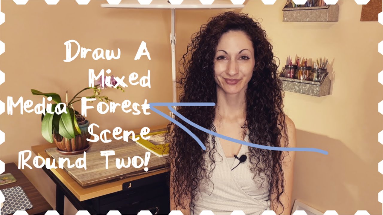 Combining Copic Markers and Colored Pencils, Easy Mixed Media Forest ...