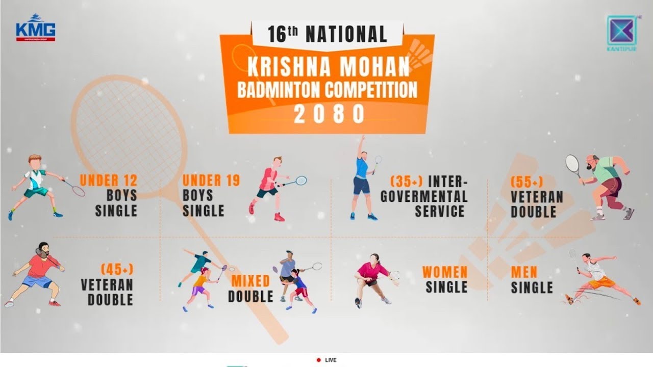 16th Nationwide Krishna Mohan Memorial Open Badminton Tournament - 07 June 2023 Kantipur TV LIVE