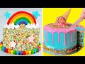 Satisfying Rainbow Cake Decorating🌈 |Extreme Cake