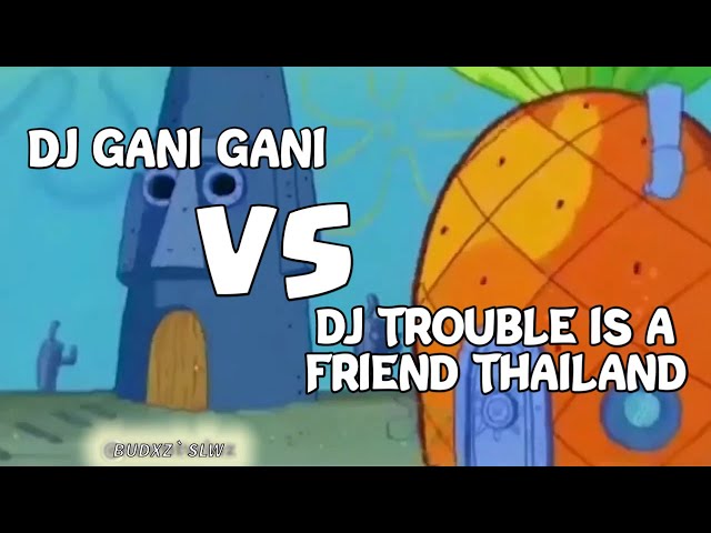 Spongebob VS Squidward || 🎶DJ Trouble Is a Friend VS DJ Gani Gani class=