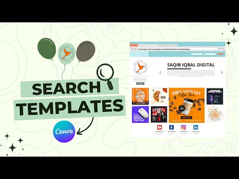 How to search Canva templates? Earn Money with Canva | Saqib Iqbal Digital