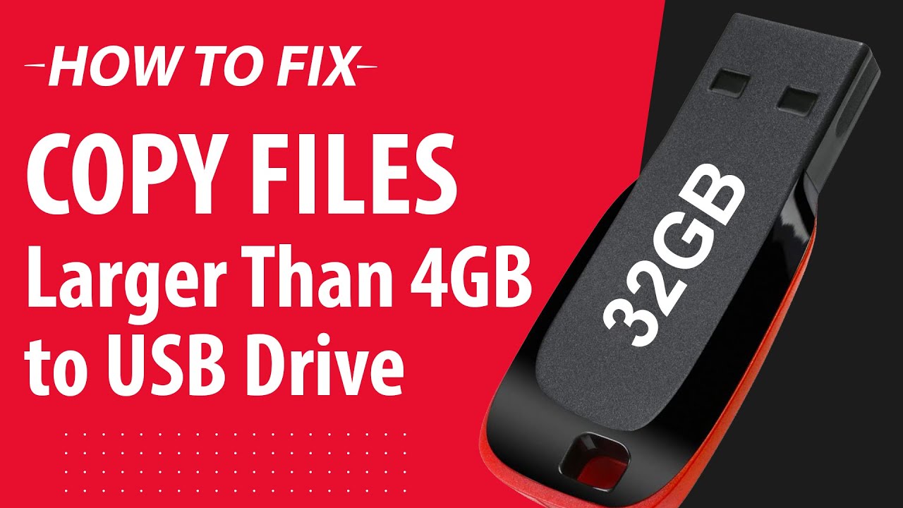 How To Fix Copy A 4GB Or Larger File To A USB Flash Drive Or Memory How To Fix Copy A 4GB Or Larger File To A USB Flash Drive Or Memory