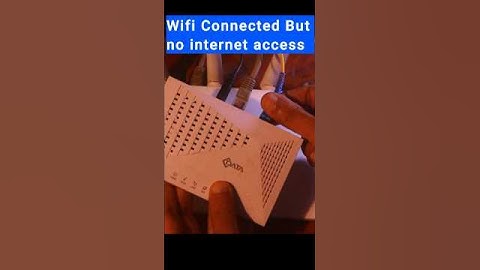 Wifi connected but no internet access, Wifi no internet Fix #shorts #shortvideo #wifi #nointernet