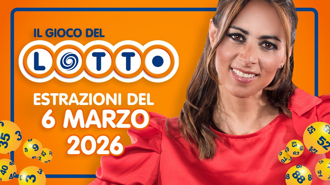 Estrazione in diretta del Gioco del Lotto e del Simbolotto di Venerdì 6 Marzo 2026