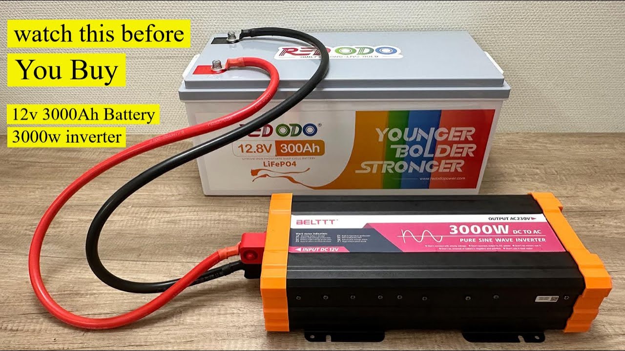 12 В инвертор 3000 Вт тест с максимальным током разряда 300 Ач аккумулятор
