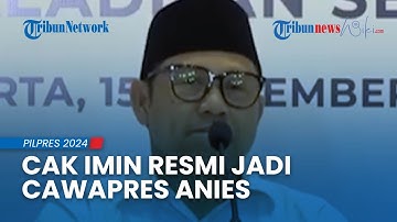Cak Imin Resmi Jadi Cawapres Pendamping Anies, Cak Imin: Kebersamaan Hari Ini Reunian