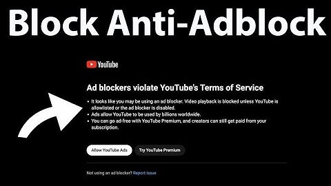 Hướng dẫn cách thêm anti-adblock killer