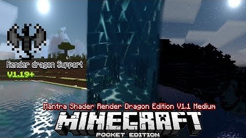 Mantra Shader Medium V1.1 for MCPE Render Dragon support 1.19+ Wild Update||Shader on MCPE||GD #rtx