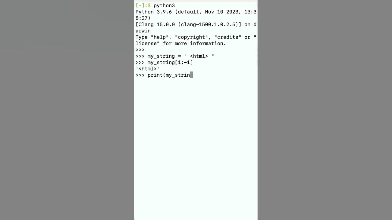 Removing First & Last Characters Using Slice Technique Vs Strip ...