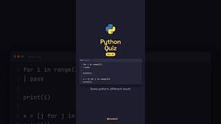 Python Quiz:Can You Spot the Difference? 🐍 #python #coding #programming
