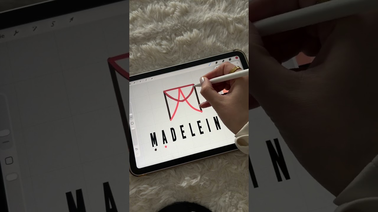 Creative Name Logo Design for Madeleine 