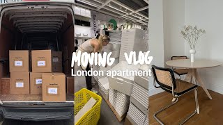 London moving vlog ep.1 | unmaking over my flat, IKEA & MUJI shop & furniture build