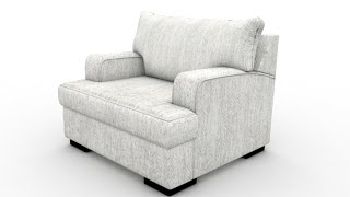 (Part 2) Model 3d sofa by cinema 4d