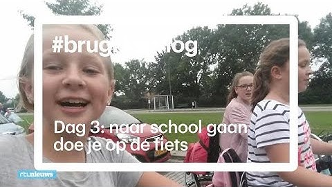 Op de fiets naar school: ‘Echt rotweer’ - #brugklasvlog 3 - RTL NIEUWS