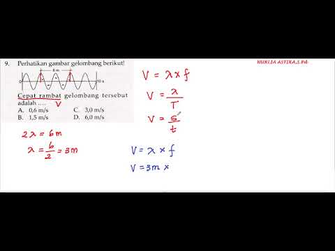Cara mudah Menghitung cepat rambat gelombang  (LPC Jepara)