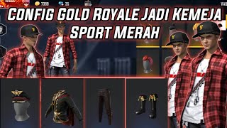 Config D Royale Jadi Set Kemeja Sport Merah Garena Freefire