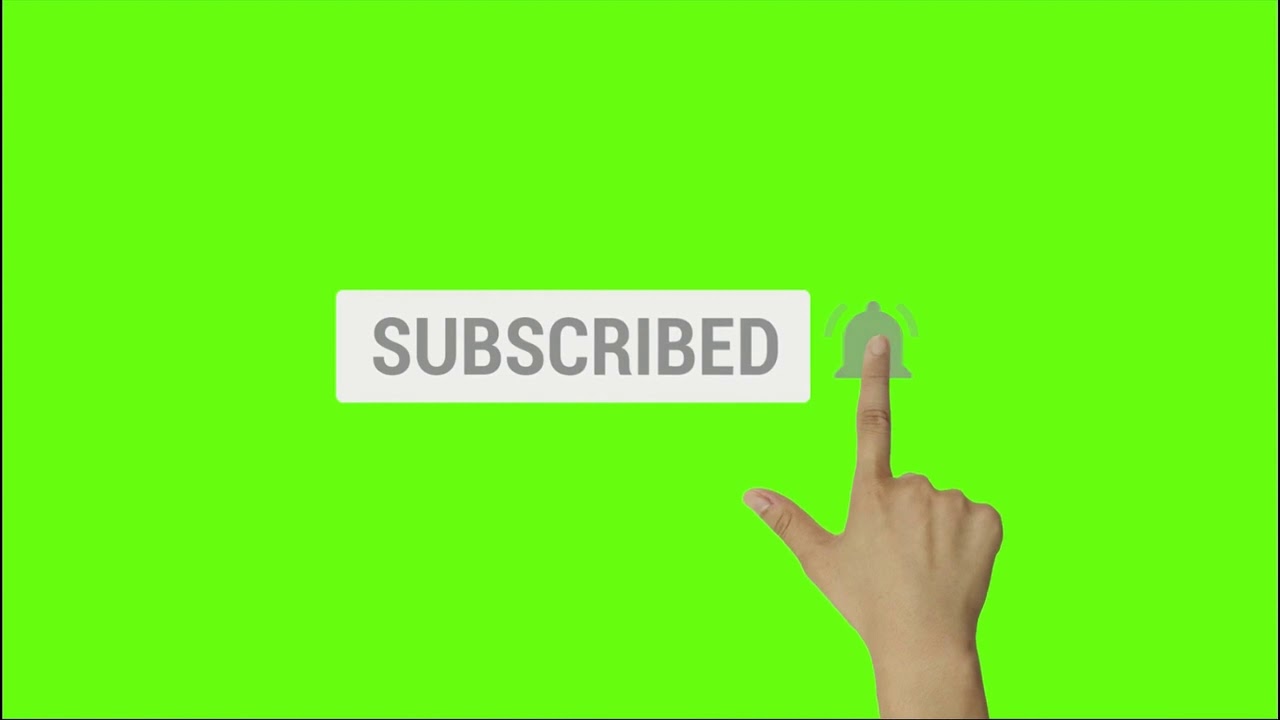 Green screen Icons of || subscribe & bell icon || for ...
