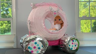 Princess Carriage Diaper Cake | Baby Shower Celebration Centerpiece | Tutorial