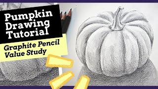 Pumpkin Value Study Pencil