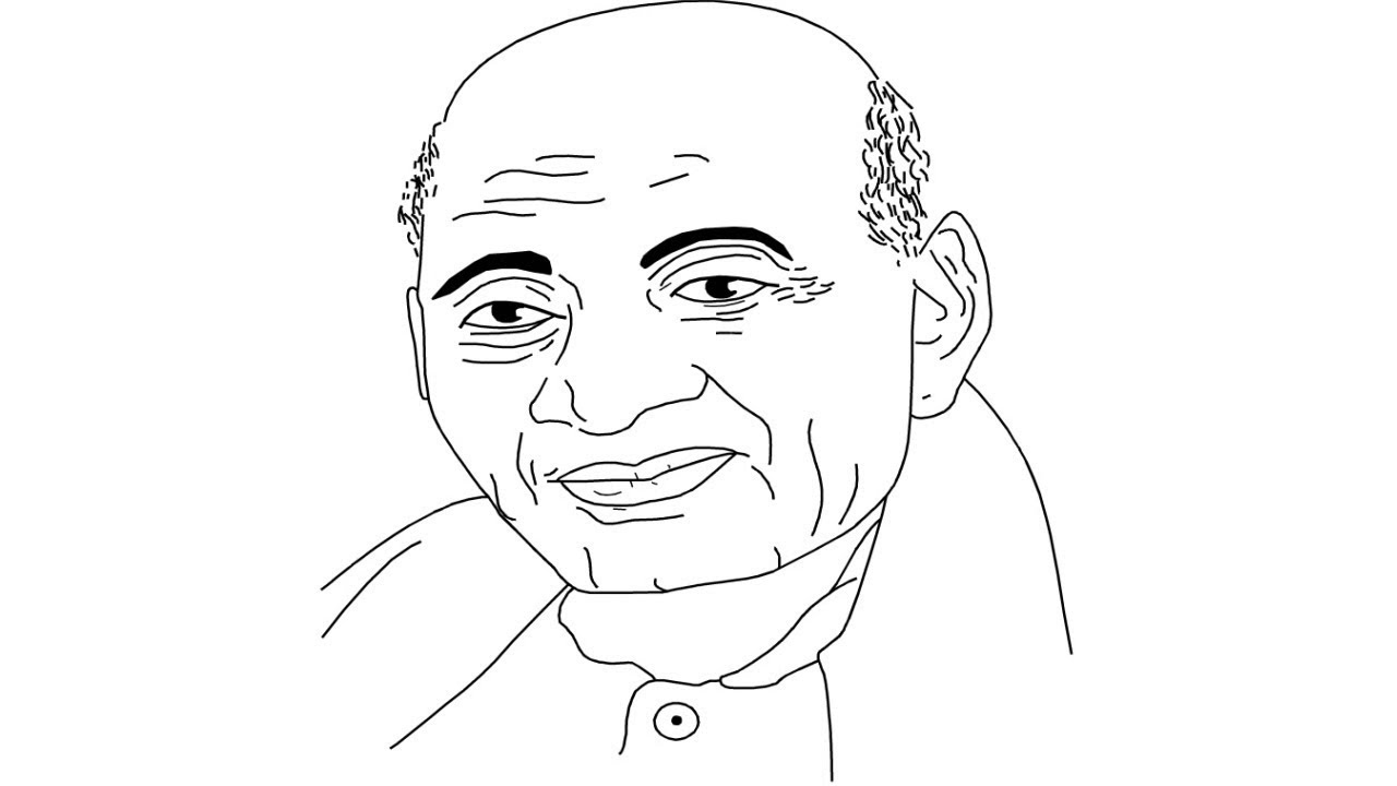 Drawing a Picture of Sardar Patel Editorial Stock Photo - Image of nice,  patel: 169653178