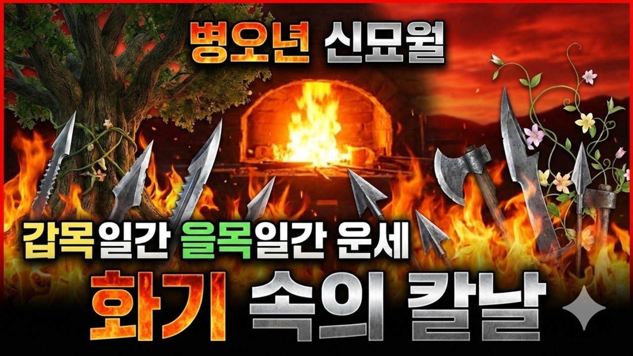 2026 병오년 갑목, 을목 3월(신묘월) 일주별 운세